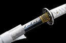 White Japanese Katana Forged
