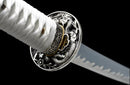 White Japanese Katana Forged
